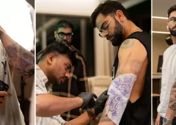 കിരീടപ്പോരിന്-മുൻപേ-കോഹ്ലിയുടെ-‘ടാറ്റൂ’-വിസ്മയം;-ജീവിതയാത്ര-ഇനി-കൈകളിൽ!