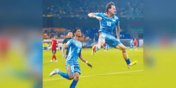 ഭാരതം-ഹോങ്കോങ്ങിനെ-തുരത്തി;-ഏഷ്യന്‍-കപ്പ്-ഫുട്‌ബോള്‍-യോഗ്യതയില്‍-ആശ്വാസ-ജയം