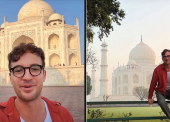 ന്യൂയോർക്കിൽനിന്ന്-വൺ​-ഡേ-ട്രിപ്പ്-താജ്മഹലിലേക്ക്…-യുവാവിന്റെ-വിഡിയോ​-വൈറൽ