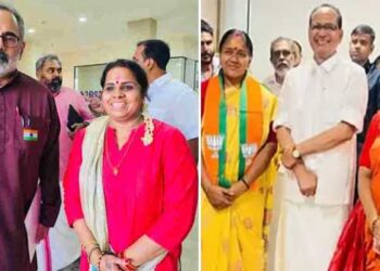 ശോഭ-സുരേന്ദ്രനായി-പണം-കൈമാറിയ-സിമി-സജീവൻ-ചില്ലറക്കാരിയല്ല,-ബിജെപി-നേതാക്കളുമായി-അടുത്ത-ബന്ധം,-കേന്ദ്രമന്ത്രിക്കും-ശോഭ-സുരേന്ദ്രനും-പിന്നാലെ-രാജീവ്-ചന്ദ്രശേഖറിനൊപ്പമുള്ള-ഫോട്ടോകളും-പുറത്ത്