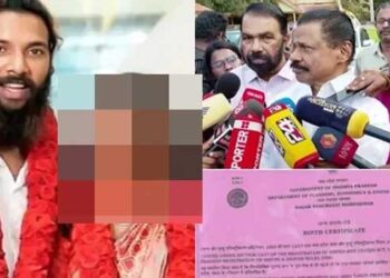 എന്തൊക്കെ-ബഹളങ്ങൾ,-ചുവന്ന-രക്തഹാരം,-ബൊക്കെ,-റിയൽ-കേരളാ-സ്റ്റോറി…-ഭർത്താവിനെതിരെ-പോക്സോ-കേസെടുത്തതോടെ-കുംഭമേള-വൈറൽ-താരത്തെ-കെട്ടിക്കാൻ-അരയും-തലയും-മുറുക്കിയിറങ്ങിയ-എംവി-ഗോവിന്ദൻ,​-വി-ശിവൻകുട്ടി-തുടങ്ങിയ-സിപിഎം-നേതാക്കൾ-‘കമ’.എന്നൊരക്ഷരം-പോലും-മിണ്ടാതെ-മൗനത്തിൽ