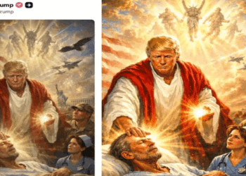 ദൈവത്തെ-പരിഹസിക്കരുത്-–-ശക്തമായ-പ്രതിഷേധം;-ട്രംപ്-യേശുവായ-ചിത്രം-പിൻവലിച്ചു