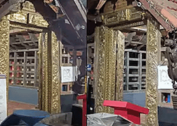 പന്തളം-കൊട്ടാരത്തിൽ-നിന്നും-കാണാതായ-കാണിപ്പൊന്ന്-കണ്ടെത്തി;-തൊഴാനെത്തിയ-ഒരാൾ-കൈനീട്ടമെന്ന്-കരുതി-പോക്കറ്റലിട്ടു-കൊണ്ടുപോയതാണ്