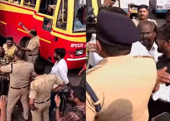 നിതിൻ-രാജിന്റെ-മരണത്തിൽ-ആഹ്വാനം-ചെയ്ത-ഹർത്താൽ-പരാജയപ്പെടുത്താൻ-സർക്കാർ-ശ്രമമെന്ന്-ആരോപണം;-വ്യാപക-പ്രതിഷേധം;-കെഎസ്ആർടിസി-ബസുകളും-സ്വകാര്യ-വാഹനങ്ങളുംതട-കമ്പോളങ്ങൾ-അടപ്പിക്കുന്നു