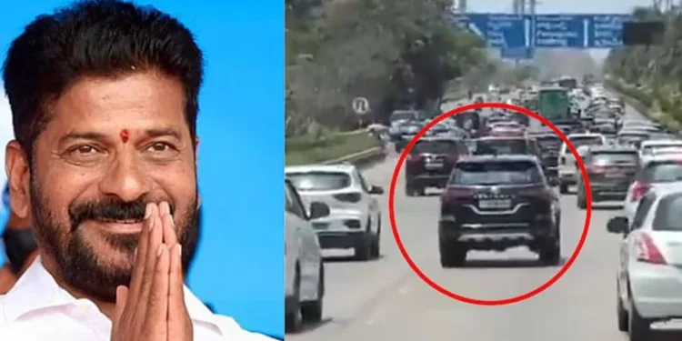 റോഡ്-ഉപരോധം-വേണ്ട;-ട്രാഫിക്കിൽ-സാധാരണക്കാർക്കൊപ്പം-യാത്ര-ചെയ്ത്-രേവന്ത്-റെഡ്ഡി