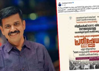 ‘സത്യപ്രതിജ്ഞ-പോലും-കഴിഞ്ഞിട്ടില്ല,-ഇപ്പോഴും-പിണറായി-വിജയനാണ്-കാവൽ-മുഖ്യമന്ത്രി,-പകൽ-ടോർച്ച്-അടിക്കാൻ-പറഞ്ഞ-സുരേഷ്-തന്നെയാണോ-ഈ-മണ്ടൻ-സമരാശയത്തിൻ്റെയും-പിതാവ്?’-–-സന്ദീപ്-വാര്യർ…-നമ്മുടെ-പാർട്ടിയിൽ-ആരുമില്ലേടേ-അൽപം-ബുദ്ധിയും-ബോധവുമുള്ളവർ-കമെന്റ്
